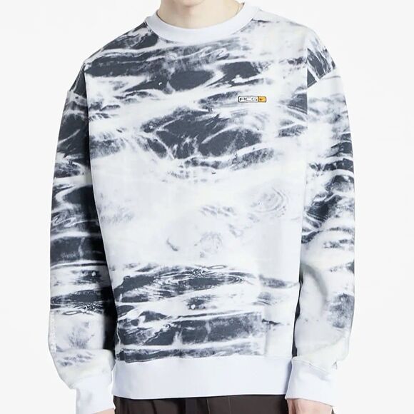 Nike ACG Therma-FIT Men’s Size XL Allover Print White Black Long-Sleeve Shirt - Picture 1 of 8